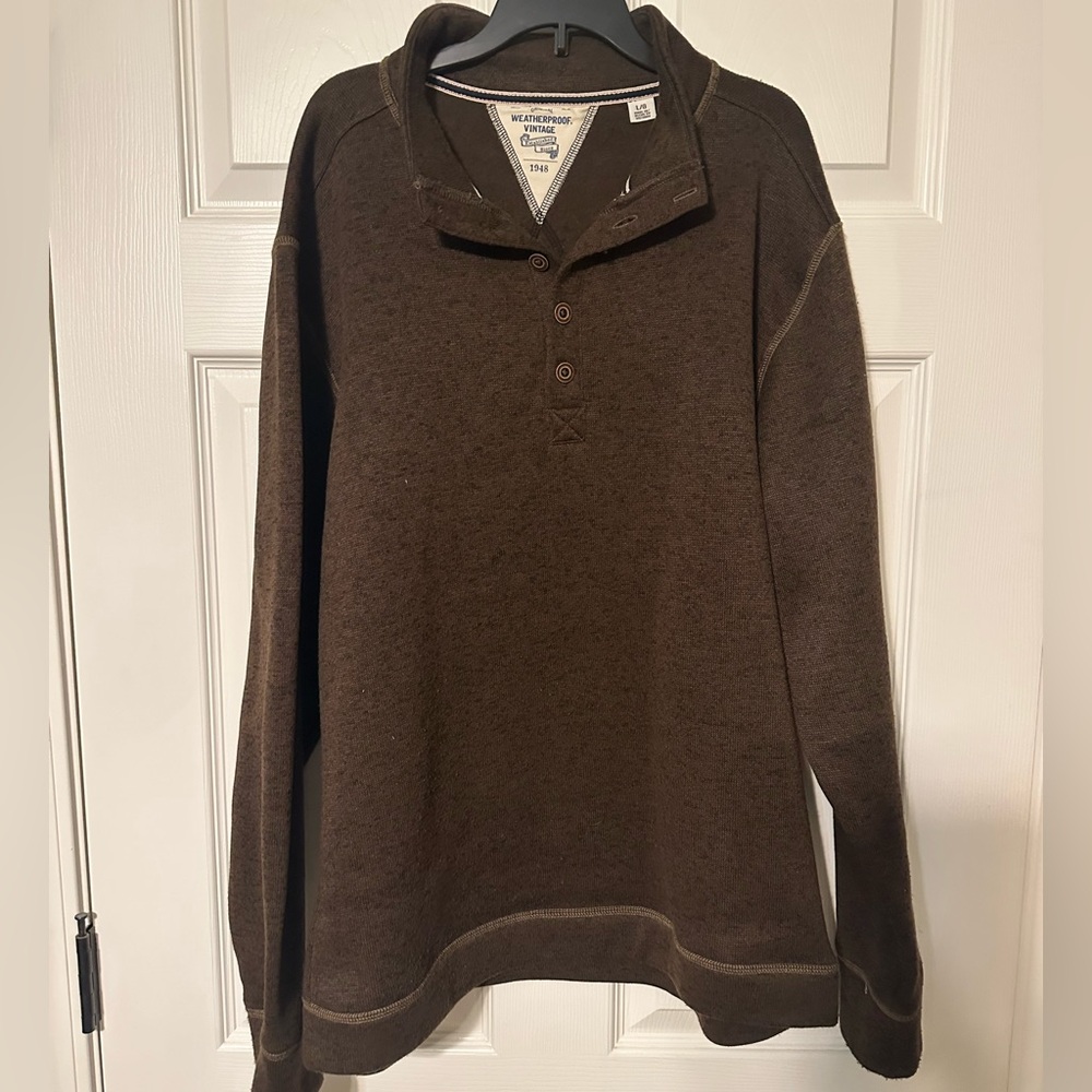 Weatherproof Vintage Brown Pullover Sweater